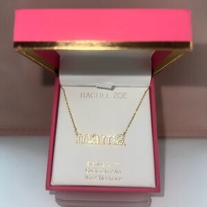 Rachel Zoe Sterling Silver 'Mama' Necklace